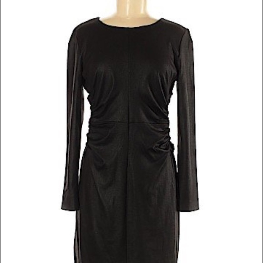 Jennifer Lopez Faux Leather Dress
